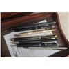 Image 4 : Wood Tray Office Organizer With High End Pens