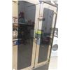 Image 3 : MCM Black Lacquer Cabinet With Glass And Gold Trim 72" X 30" X 15"