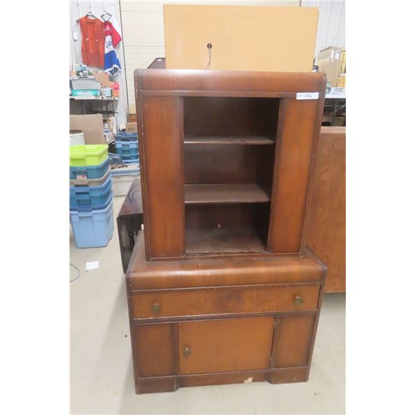 Chinese Buffet Or China Cabinet 2 Piece 59" X 35" X 19"