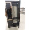Image 6 : MCM Black Lacquer Cabinet With Glass And Gold Trim 72" X 30" X 15"