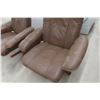 Image 4 : 2 Matching Leather/Leather Style Swivel Chairs