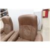 Image 5 : 2 Matching Leather/Leather Style Swivel Chairs