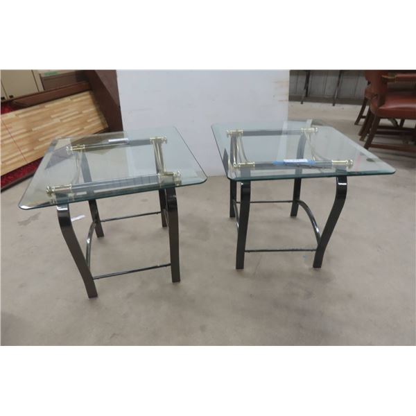 2 End Tables 22" X 28" X 24"