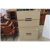 Image 1 : Metal 4 Drawer Lateral Filing Cabinet 56" X 36" X 18" 2 Stacks of 2
