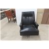 Image 1 : Leather/Leather Style Swivel Rocker Chair
