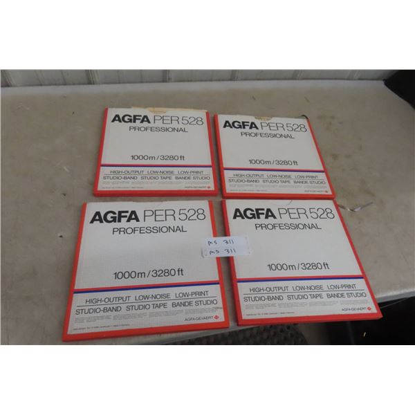 4 AGFA Per 528 Processors; Studio Band Tape 1000M