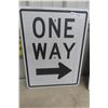 Image 2 : 2 One Way Traffic Signs 18" X 24"