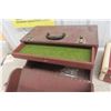Image 5 : Wood Tool Box w/ Slide Drawer 12" x 20" x 13" And Vintage Suit Case