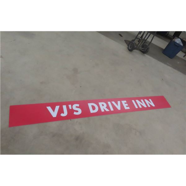 VJ's Drive In Sign 10" x 96"