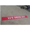Image 1 : VJ's Drive In Sign 10" x 96"