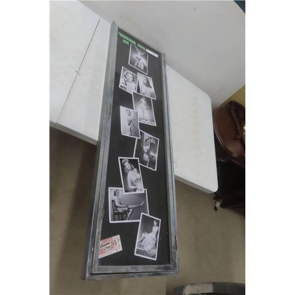 Black and White Promotional Photo Memorabilia From The Carousel Club Featuring Burlesque Performer