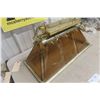 Image 2 : Brass and Glass Hanging Pendant Light Fixture