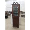 Image 1 : 19th Century Mahogany Corner Cabinet 2 Piece 89" X 28" X 18"