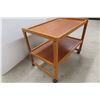 Image 5 : Stereo Stand Rolling Believed Teak 23" X 28" X 17 1/2"