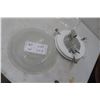 Image 4 : Six Ceiling Light Fixtures with Frosted Glass Shades