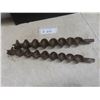 Image 1 : 2 Large Wood Drill Bits for Lumber Framing 1 1/4" and 2" New Old Stock – Very Old