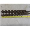 Image 4 : 2 Large Wood Drill Bits for Lumber Framing 1 1/4" and 2" New Old Stock – Very Old
