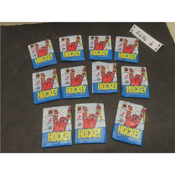 11 Factory Sealed O-Pee-Chee Hockey Card Packs