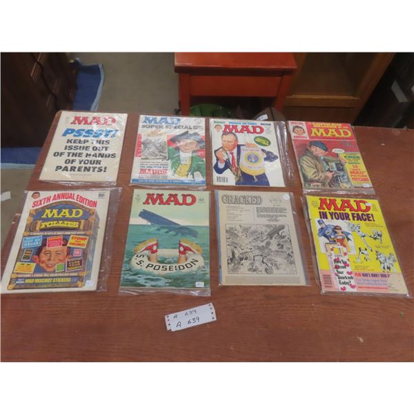 8 Mad Magazines
