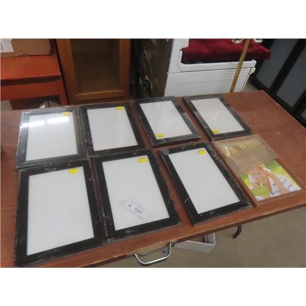 8 Picture/Document Frames 14" x 10", 11" x 14"