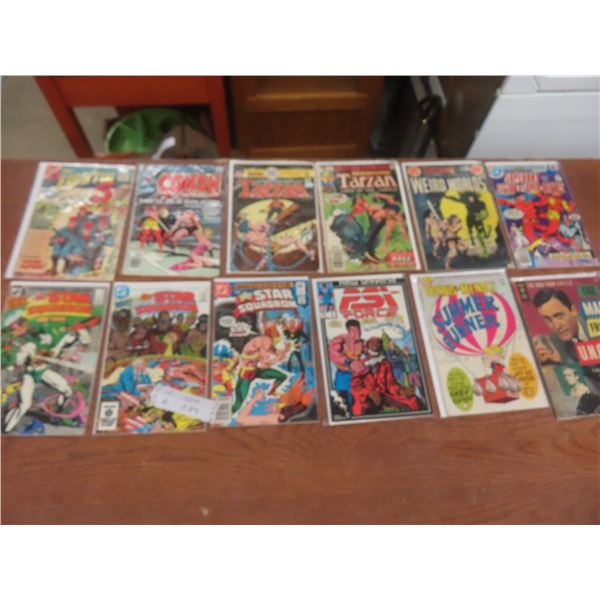 12 Comics 12¢–95¢ Tarzan, All-Star Squadron, The Fightin 5 And More