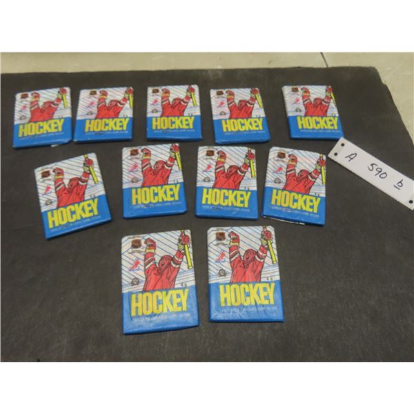 11 Sealed Packages O-Pee-Chee Hockey Cards, Gum Included