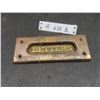 Image 1 : Brass Mail Slot 2 1/2" x 6 3/4"