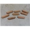 Image 8 : 8 Vintage Wood Ball And Claw Furniture Legs 6" High And 8 Oak Drawer Pulls New Old Stock