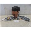 Image 1 : 3 Leather Biker Headwraps New Old Stock