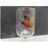 Image 11 : 35 Vintage MCM Glasses Featuring Colorful Pheasant Design And Gold Rim