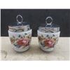 Image 2 : 10 Vintage Porcelain Egg Coddlers Royal Worcester