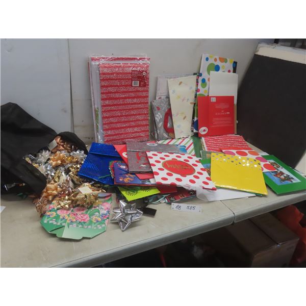 Christmas Bags, Bows, Decorative Boxes, Booze Bags And More