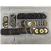 Image 2 : Meccano, Vintage Brass Wheels, Tires And 2 Tonka Trucks