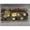 Image 6 : Meccano, Vintage Brass Wheels, Tires And 2 Tonka Trucks