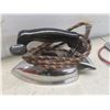 Image 2 : 2 Vintage Electric Irons, Pastry Blender, Queen Elizabeth Silver Jubilee Spoon And More