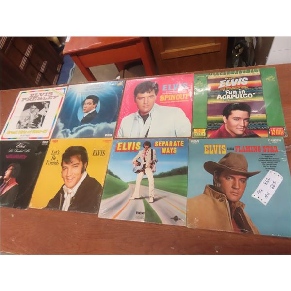 8 Elvis Presley Albums Factory Sealed