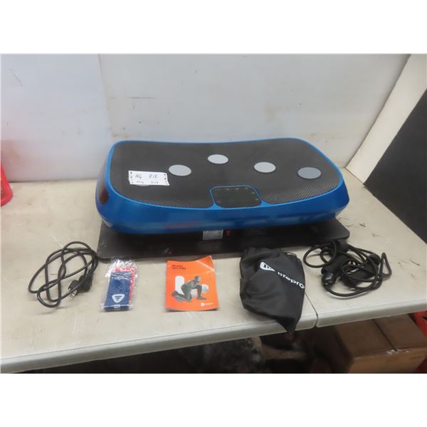LifePro Vibration Plate With Mat, Skipping Rope, Instructions, Power Cord And Remote, Tested And Wo