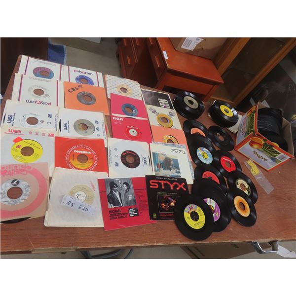 45 RPM Records: Great For The Jute Box, Chicago, Rolling Stones, Beatles, Air Supply, Elvis And Mor