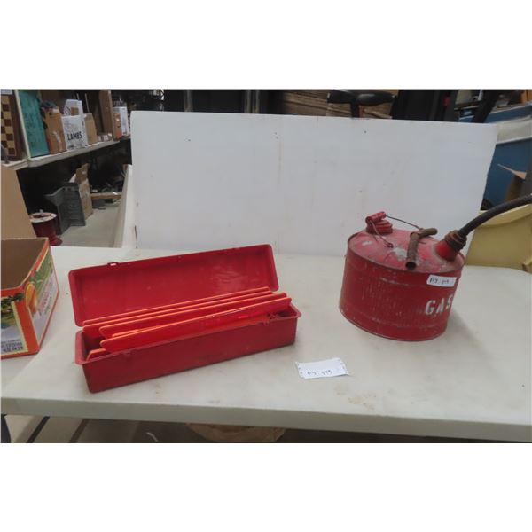 Road Flares + Gas Can