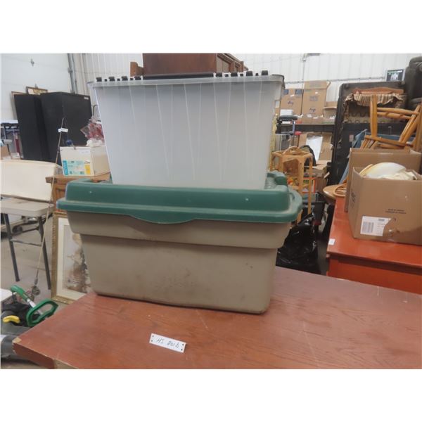 2 Totes With Lids