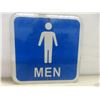 Image 3 : 2 Metal Signs: Sidewalk Closed 18" x 18" And Men 12" x 12"