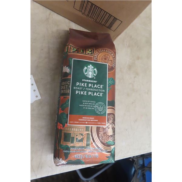 Starbucks Pike Place Medium Roast Coffee 6 x 1 lb