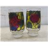 Image 11 : 5 Libby Stained Glass Fruit Tumblers, Topolino Coin Bank, 2 Ceramic Egg Dishes And Russian Doll