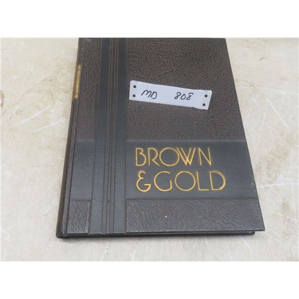 1936 Brown And Gold U Of M Students Yearbook