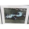 Image 2 : 2 Framed Race Car Photos 20 1/2" x 10 1/2"
