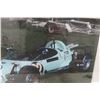 Image 4 : 2 Framed Race Car Photos 20 1/2" x 10 1/2"