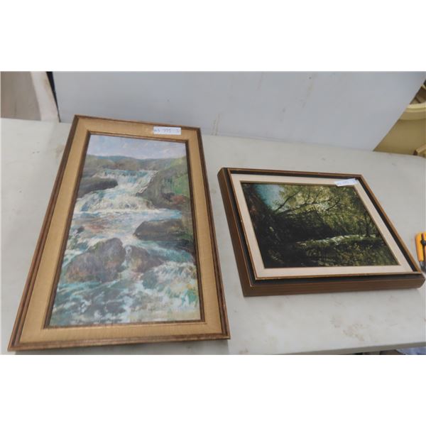 2 Paintings 16" x 20" and 16" x 27 1/2"