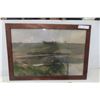 Image 2 : 2 Framed Pictures 16" x 20" and 27" x 19 1/2"