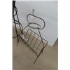 Image 6 : Funky Wrought Iron Chair With Matching Iron Magazine Rack