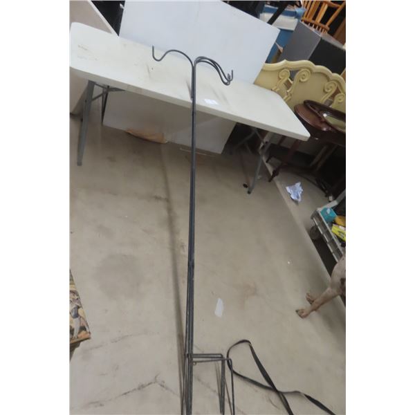 4 Metal Shepard Hook Plant Stands 75"